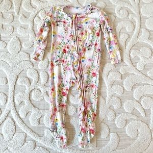Posh Peanut Rose ruffled footie 6-9 months